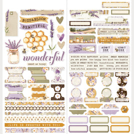 Simple Vintage Lavender Fields - Simple Stories Basics Cardstock Stickers 12"X12"