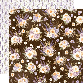 Buzz & Bloom - Simple Stories Lavender Fields Double-Sided Paper12"X12"