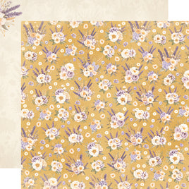 Stay Golden - Simple Stories Lavender Fields Double-Sided Paper12"X12"