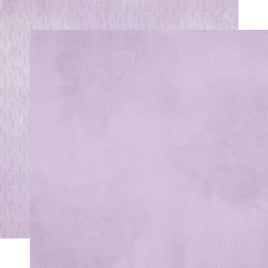 Lavender - Simple Stories Lavender Fields Double-Sided Paper12"X12"