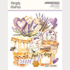 Simple Vintage Lavender Fields - Simple Stories Chipboard