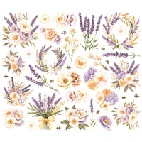 Simple Vintage Lavender Fields - Simple Stories Floral Bits & Pieces Die Cuts