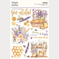 Simple Vintage Lavender Fields - Simple Stories Rub Ons