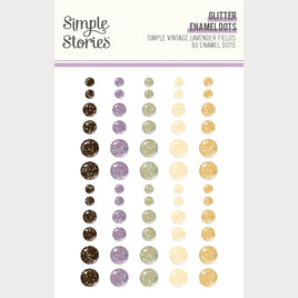 Simple Vintage Lavender Fields - Simple Stories Glitter Enamel Dots