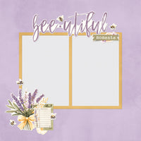 Simple Vintage Lavender Fields - Simple Stories Simple Page Pieces Die Cuts