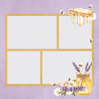 Simple Vintage Lavender Fields - Simple Stories Simple Page Pieces Die Cuts