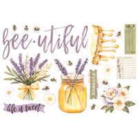Simple Vintage Lavender Fields - Simple Stories Simple Page Pieces Die Cuts