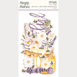 Simple Vintage Lavender Fields - Simple Stories Simple Page Pieces Die Cuts