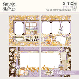 Simple Vintage Lavender Fields - Simple Stories Simple Pages Page Kit