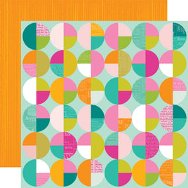 All About It? - Simple Stories Color Me Happy Double-Sided Paper12"X12"