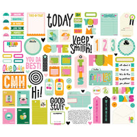 Color Me Happy - Simple Stoires Journal Bits & Pieces Die Cuts