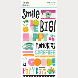 Color Me Happy - Simple Stories Foam Stickers