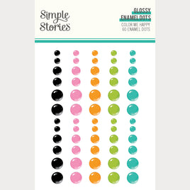 Color Me Happy - Simple Stories Glossy Enamel Dots