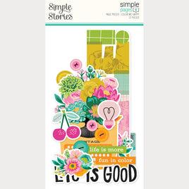 Color Me Happy - Simple Stories Simple Page Pieces Die Cuts