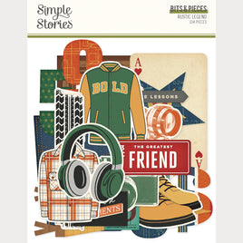 Rustic Legend - Simple Stories Bits & Pieces Die Cuts