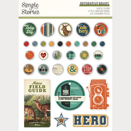 Rustic Legend - Simple Stories Adhesive Brads