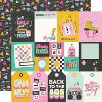 Totally 80's - Simple Stories Collection Kit 12"X12"
