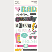Totally 80's - Simple Stories Foam Stickers