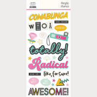 Totally 80's - Simple Stories Foam Stickers
