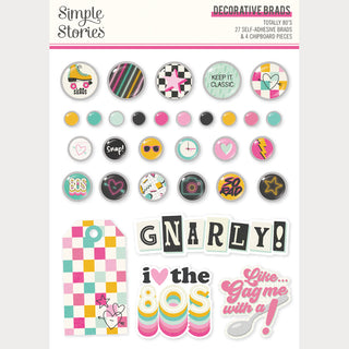 Totally 80's - Simple Stories Adhesive Brads