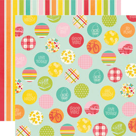 Play Outside - Simple Stories Sweet Summertime Double-Sided Paper 12"X12"