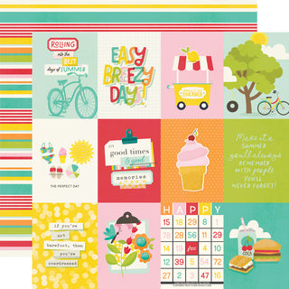 3x4 Elements - Simple Stories Sweet Summertime Double-Sided Paper 12