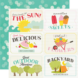 4x6 Elements - Simple Stories Sweet Summertime Double-Sided Paper 12"X12"