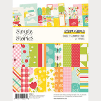 Sweet Summertime - Simple Stories Paper Pad 6"X8"
