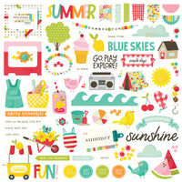 Sweet Summertime - Simple Stories Chipboard Pieces