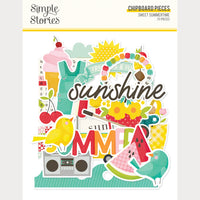 Sweet Summertime - Simple Stories Chipboard Pieces