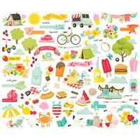 Sweet Summertime - Simple Stories Bits & Pieces Die Cuts