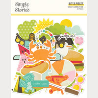 Sweet Summertime - Simple Stories Bits & Pieces Die Cuts