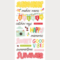 Sweet Summertime - Simple Stories Foam Stickers