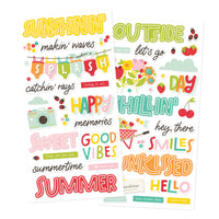 Sweet Summertime - Simple Stories Foam Stickers