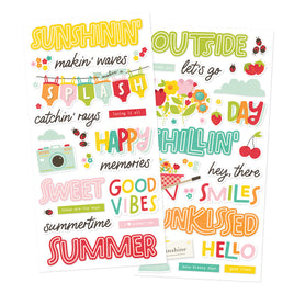 Sweet Summertime - Simple Stories Foam Stickers
