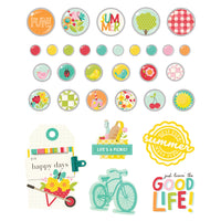 Sweet Summertime - Simple Stories Adhesive Brads