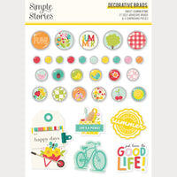 Sweet Summertime - Simple Stories Adhesive Brads