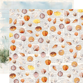 Simple Vintage Sand & Sea -Beach Life_Simple Stories Vintage Sand & Sea Double-Sided Paper 12"X12"
