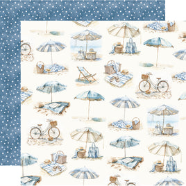 Simple Vintage Sand & Sea -Shore Is Fun_Simple Stories Vintage Sand & Sea Double-Sided Paper 12"X12"