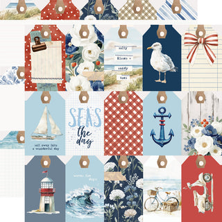 Simple Vintage Sand & Sea -Tag Elements_Simple Stories Vintage Sand & Sea Double-Sided Paper 12