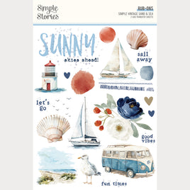 Simple Vintage Sand & Sea - Simple Stoires Rub Ons