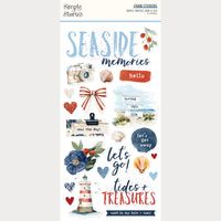 Simple Vintage Sand & Sea - Simple Stories Foam Stickers