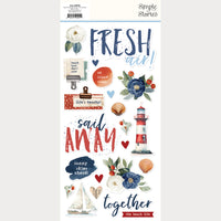 Simple Vintage Sand & Sea - Simple Stories Foam Stickers
