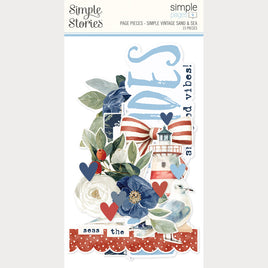 Simple Vintage Sand & Sea - Simple Stories Simple Page Pieces Die Cuts