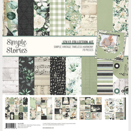 Vintage Timeless Harmony - Simple Stories Collection Kit 12"X12"