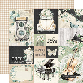 Combo Elements - Simple Stories Timeless Harmony Double-Sided Paper 12"X12"