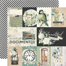 3x4/4x6 Elements - Simple Stories Timeless Harmony Double-Sided Paper 12"X12"