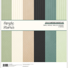 Vintage Timeless Harmony - Simple Stories Baskics Kit 12"X12"