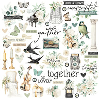 Vintage Timeless Harmony - Simple Stories Chipboard Pieces