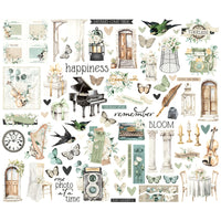 Vintage Timeless Harmony - Simple Stories Bits & Pieces Die Cuts